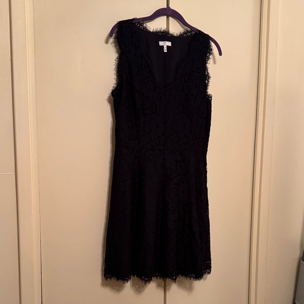Joie Black Lace Midi Dress